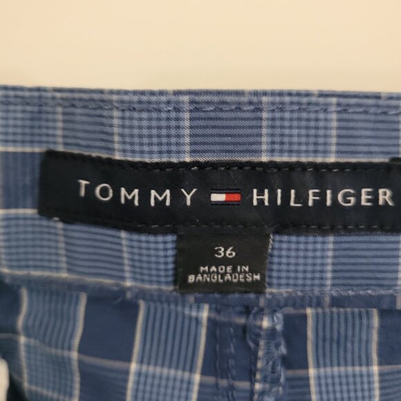 Tommy Hilfiger Navy Plaid Shorts - Picture 2 of 15